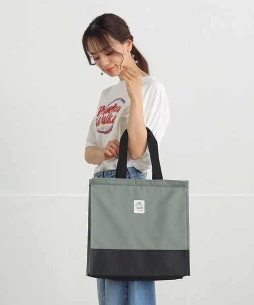 ALTROSE(アルトローズ)の「保冷 保温 スクエア エコバッグ 買い物 トートバッグ(トートバッグ・レディース・ベージュ/グリーン/ブラック・FREE)」の16枚目の写真