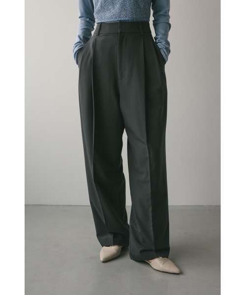 STYLEMIXER（スタイルミキサー）の「【大人気】ベーシックツータックパンツ（スラックス・レディース・アイボリー/グレー/ブラック/ベージュ・SMALL/MEDIUM/LARGE/X-SMALL）」の3枚目の写真