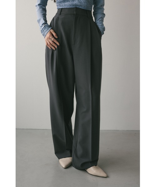 STYLEMIXER（スタイルミキサー）の「【大人気】ベーシックツータックパンツ（スラックス・レディース・アイボリー/グレー/ブラック/ベージュ・SMALL/MEDIUM/LARGE/X-SMALL）」の21枚目の写真