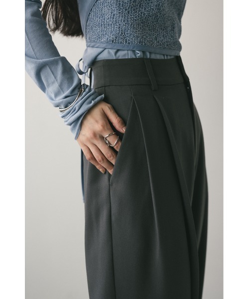 STYLEMIXER（スタイルミキサー）の「【大人気】ベーシックツータックパンツ（スラックス・レディース・アイボリー/グレー/ブラック/ベージュ・SMALL/MEDIUM/LARGE/X-SMALL）」の18枚目の写真