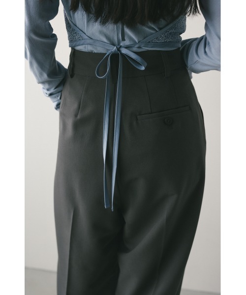 STYLEMIXER（スタイルミキサー）の「【大人気】ベーシックツータックパンツ（スラックス・レディース・アイボリー/グレー/ブラック/ベージュ・SMALL/MEDIUM/LARGE/X-SMALL）」の17枚目の写真