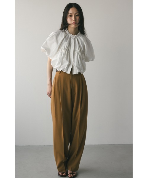 STYLEMIXER（スタイルミキサー）の「【大人気】ベーシックツータックパンツ（スラックス・レディース・アイボリー/グレー/ブラック/ベージュ・SMALL/MEDIUM/LARGE/X-SMALL）」の14枚目の写真