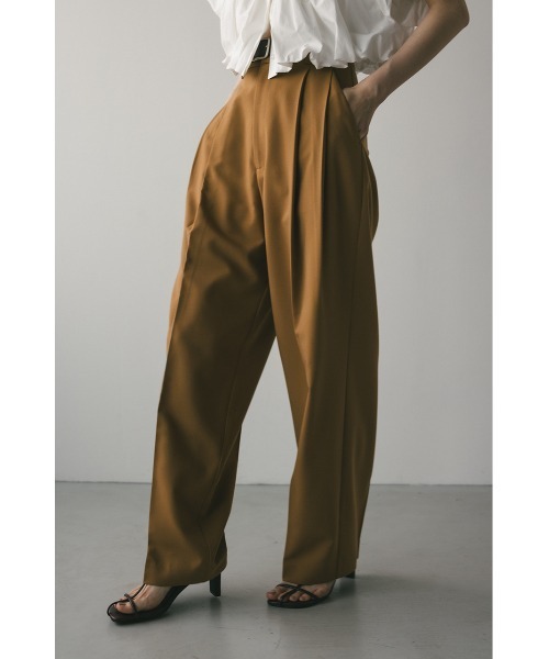 STYLEMIXER（スタイルミキサー）の「【大人気】ベーシックツータックパンツ（スラックス・レディース・アイボリー/グレー/ブラック/ベージュ・SMALL/MEDIUM/LARGE/X-SMALL）」の12枚目の写真