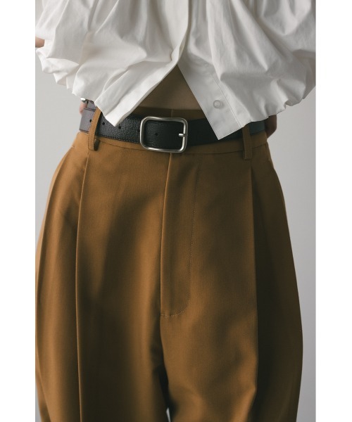 STYLEMIXER（スタイルミキサー）の「【大人気】ベーシックツータックパンツ（スラックス・レディース・アイボリー/グレー/ブラック/ベージュ・SMALL/MEDIUM/LARGE/X-SMALL）」の9枚目の写真