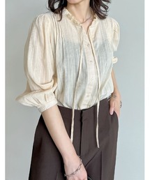 [2025 SUMMER COLLECTION]コットンシアーストライプブラウス