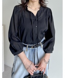 [2025 SUMMER COLLECTION]コットンシアーストライプブラウス