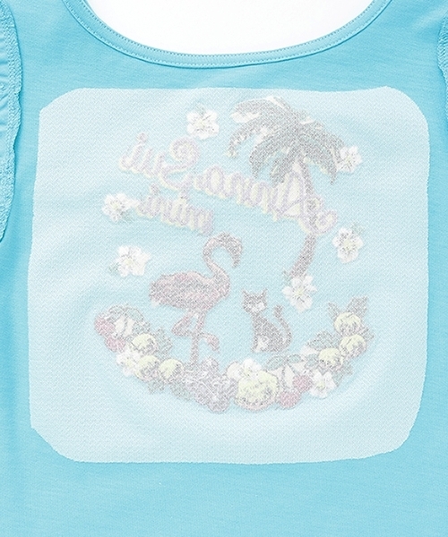 セール】ネコリゾート刺しゅうTシャツ（Tシャツ/カットソー