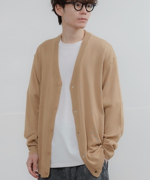 improves（インプローブス）の「セミルーズシルエット カーディガン（カーディガン/ボレロ・メンズ・レッド/グリーン/ネイビー/チャコール/ブラック/グレー/ブルー/ベージュ・LARGE/X-LARGE/MEDIUM）」の4枚目の写真