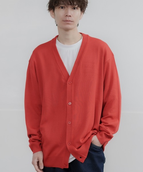 improves（インプローブス）の「セミルーズシルエット カーディガン（カーディガン/ボレロ・メンズ・レッド/グリーン/ネイビー/チャコール/ブラック/グレー/ブルー/ベージュ・LARGE/X-LARGE/MEDIUM）」の8枚目の写真