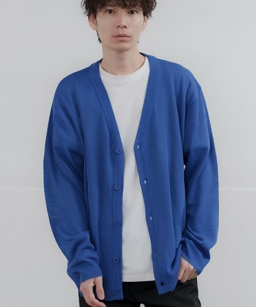 improves（インプローブス）の「セミルーズシルエット カーディガン（カーディガン/ボレロ・メンズ・レッド/グリーン/ネイビー/チャコール/ブラック/グレー/ブルー/ベージュ・LARGE/X-LARGE/MEDIUM）」の7枚目の写真