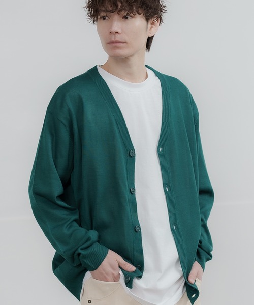 improves（インプローブス）の「セミルーズシルエット カーディガン（カーディガン/ボレロ・メンズ・レッド/グリーン/ネイビー/チャコール/ブラック/グレー/ブルー/ベージュ・LARGE/X-LARGE/MEDIUM）」の5枚目の写真