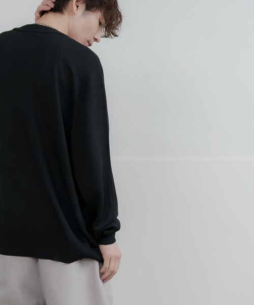 improves（インプローブス）の「セミルーズシルエット カーディガン（カーディガン/ボレロ・メンズ・レッド/グリーン/ネイビー/チャコール/ブラック/グレー/ブルー/ベージュ・LARGE/X-LARGE/MEDIUM）」の10枚目の写真