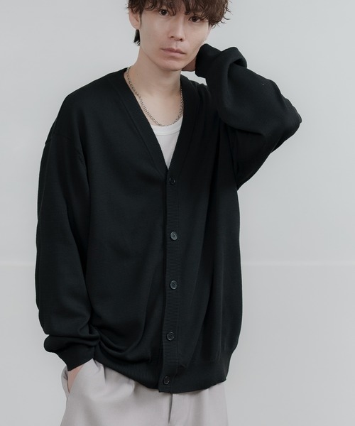 improves（インプローブス）の「セミルーズシルエット カーディガン（カーディガン/ボレロ・メンズ・レッド/グリーン/ネイビー/チャコール/ブラック/グレー/ブルー/ベージュ・LARGE/X-LARGE/MEDIUM）」の12枚目の写真