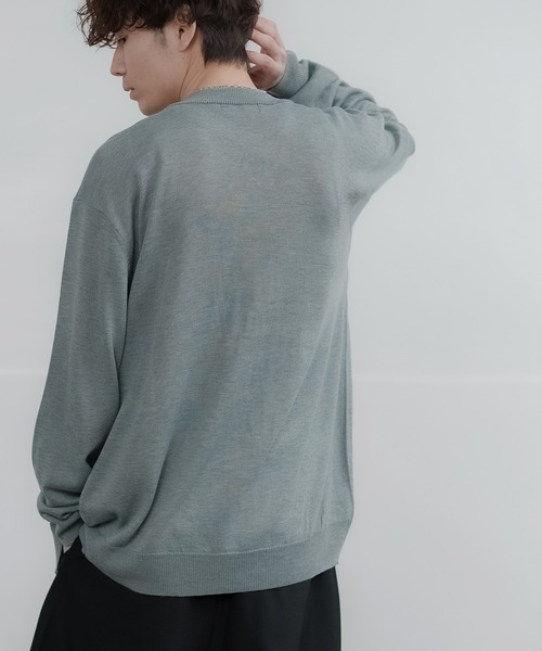 improves（インプローブス）の「セミルーズシルエット カーディガン（カーディガン/ボレロ・メンズ・レッド/グリーン/ネイビー/チャコール/ブラック/グレー/ブルー/ベージュ・LARGE/X-LARGE/MEDIUM）」の16枚目の写真