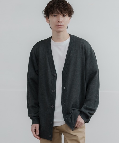 improves（インプローブス）の「セミルーズシルエット カーディガン（カーディガン/ボレロ・メンズ・レッド/グリーン/ネイビー/チャコール/ブラック/グレー/ブルー/ベージュ・LARGE/X-LARGE/MEDIUM）」の18枚目の写真