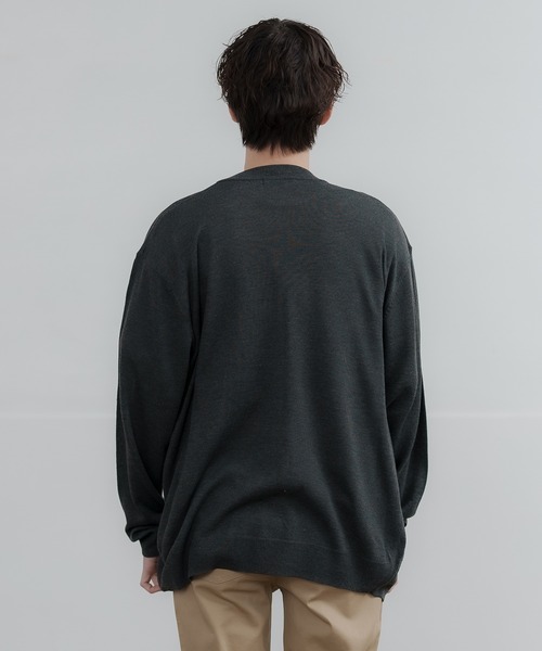 improves（インプローブス）の「セミルーズシルエット カーディガン（カーディガン/ボレロ・メンズ・レッド/グリーン/ネイビー/チャコール/ブラック/グレー/ブルー/ベージュ・LARGE/X-LARGE/MEDIUM）」の20枚目の写真