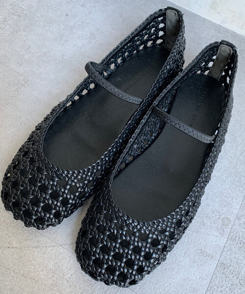 ブラックメッシュバレエシューズ メッシュ バレエシューズ