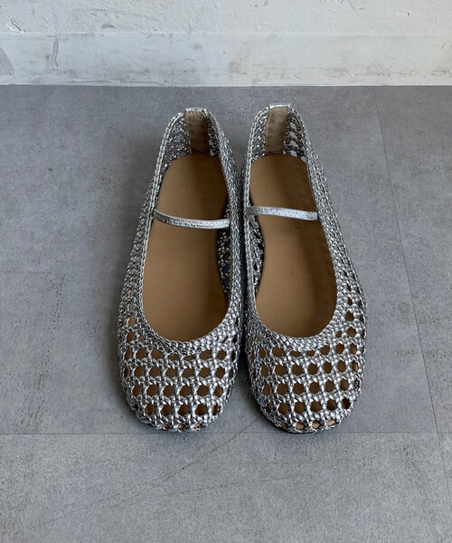 DouDou(ドゥドゥ)の「メッシュバレエ(バレエシューズ・レディース・シルバー/レッド/ブラック・LARGE/MEDIUM/SMALL)」の16枚目の写真