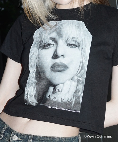 CULTURE SUPPLY(カルチャー サプライ)の「Photo Tee Courtney Love 2(Tシャツ/カットソー・メンズ・ホワイト/ブラック・MEDIUM/LARGE/X-LARGE/SHORT)」の11枚目の写真