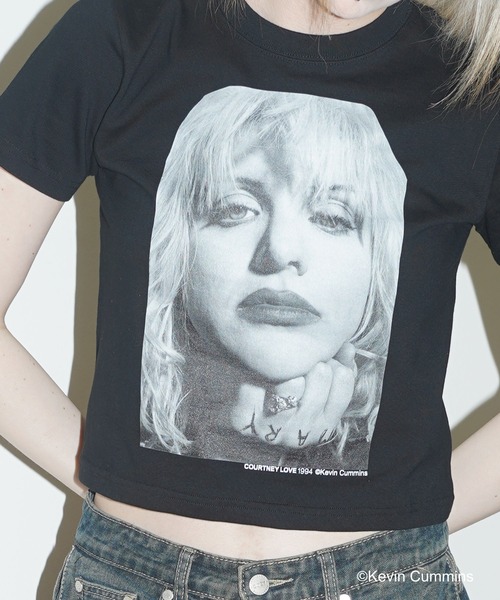 CULTURE SUPPLY(カルチャー サプライ)の「Photo Tee Courtney Love 2(Tシャツ/カットソー・メンズ・ホワイト/ブラック・MEDIUM/LARGE/X-LARGE/SHORT)」の13枚目の写真