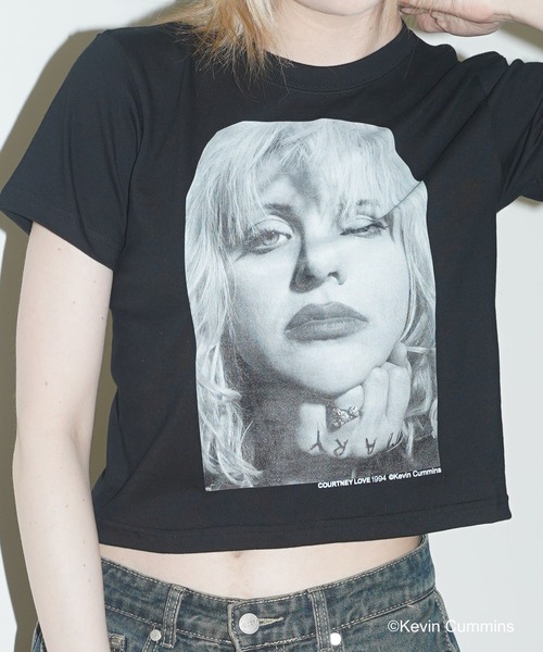 CULTURE SUPPLY(カルチャー サプライ)の「Photo Tee Courtney Love 2(Tシャツ/カットソー・メンズ・ホワイト/ブラック・MEDIUM/LARGE/X-LARGE/SHORT)」の14枚目の写真