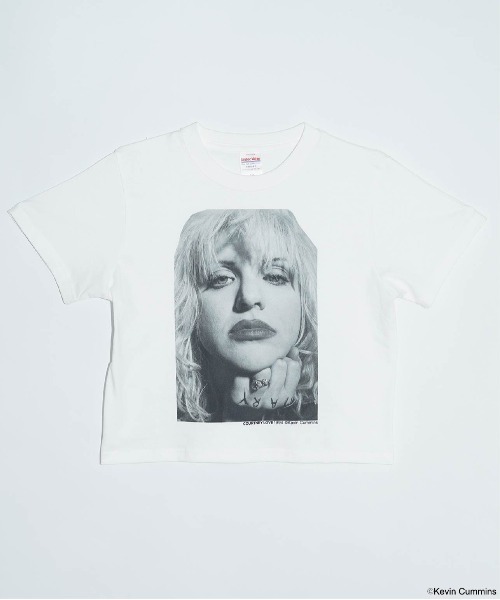 CULTURE SUPPLY(カルチャー サプライ)の「Photo Tee Courtney Love 2(Tシャツ/カットソー・メンズ・ホワイト/ブラック・MEDIUM/LARGE/X-LARGE/SHORT)」の3枚目の写真