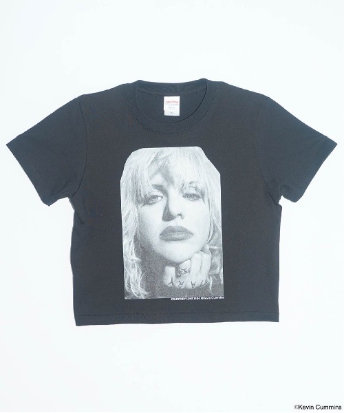 CULTURE SUPPLY(カルチャー サプライ)の「Photo Tee Courtney Love 2(Tシャツ/カットソー・メンズ・ホワイト/ブラック・MEDIUM/LARGE/X-LARGE/SHORT)」の4枚目の写真
