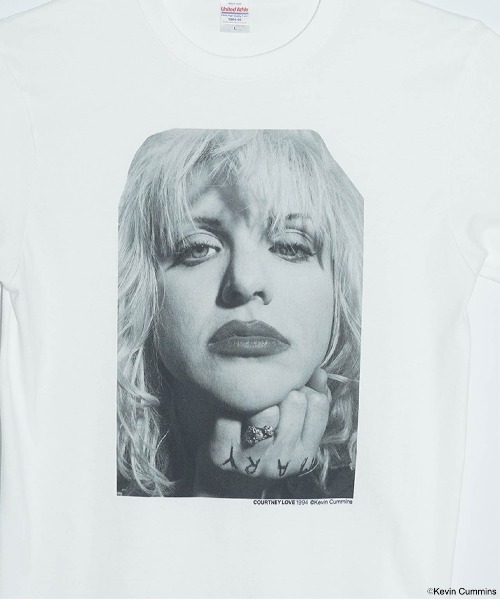 CULTURE SUPPLY(カルチャー サプライ)の「Photo Tee Courtney Love 2(Tシャツ/カットソー・メンズ・ホワイト/ブラック・MEDIUM/LARGE/X-LARGE/SHORT)」の18枚目の写真
