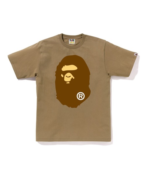 A BATHING APE（アベイシングエイプ）の「BIG APE HEAD TEE（Tシャツ/カットソー・メンズ・イエロー/ネイビー/ベージュ/グレー・SMALL/XX-LARGE/LARGE/MEDIUM/X-LARGE）」の3枚目の写真
