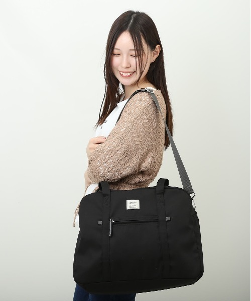 anello GRANDE(アネログランデ)の「anelloGRANDE モッテ 2WAYボストン(ボストンバッグ・レディース・ベージュ/ブルーグレー/ブラック・FREE)」の5枚目の写真