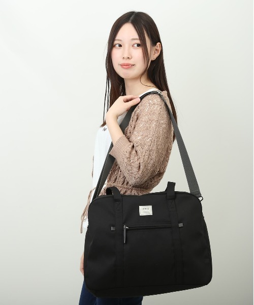 anello GRANDE(アネログランデ)の「anelloGRANDE モッテ 2WAYボストン(ボストンバッグ・レディース・ベージュ/ブルーグレー/ブラック・FREE)」の11枚目の写真