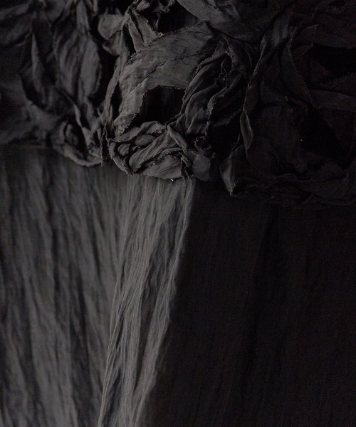 ADAWAS（アダワズ）の「ADAWAS/アダワス TAPE EMBROIDERY TWO-PIECE TROUSER SET 巻きスカート付きパンツ（その他パンツ・レディース・ナチュラル/ブラック・ONE SIZE）」の7枚目の写真