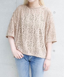 SWITCH BY ARCH（スイッチバイアーチ）の「【ARC】【SWITCH by ARCH】クラッシュ カットワーク デザインTシャツ（Tシャツ/カットソー）」