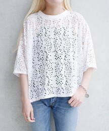 SWITCH BY ARCH（スイッチバイアーチ）の「【ARC】【SWITCH by ARCH】クラッシュ カットワーク デザインTシャツ（Tシャツ/カットソー）」