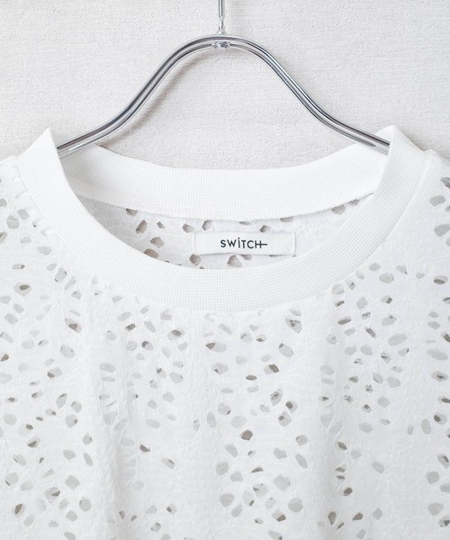 SWITCH BY ARCH(スイッチバイアーチ)の「【ARC】【SWITCH by ARCH】クラッシュ カットワーク デザインTシャツ(Tシャツ/カットソー・レディース・オフホワイト/ブラック/ベージュ・FREE)」の8枚目の写真