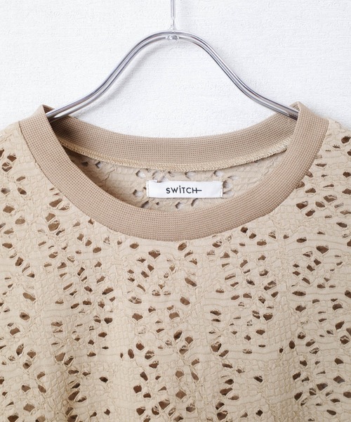 SWITCH BY ARCH(スイッチバイアーチ)の「【ARC】【SWITCH by ARCH】クラッシュ カットワーク デザインTシャツ(Tシャツ/カットソー・レディース・オフホワイト/ブラック/ベージュ・FREE)」の19枚目の写真