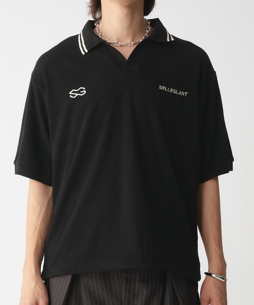 セール】SKIPPER PILE DESIGN SHIRT/スキッパーパイルデザイン