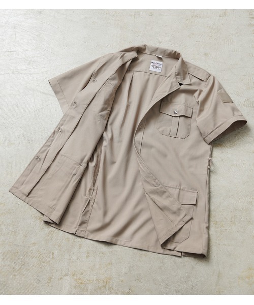MILITARY(ミリタリー)の「実物 新品 デッドストック フランス軍 外国人部隊 TROPICAL S/S サファリシャツ ベルト付き(シャツ/ブラウス・メンズ・ベージュ系その他・L/S/M/XL/XXL/XXXL)」の5枚目の写真