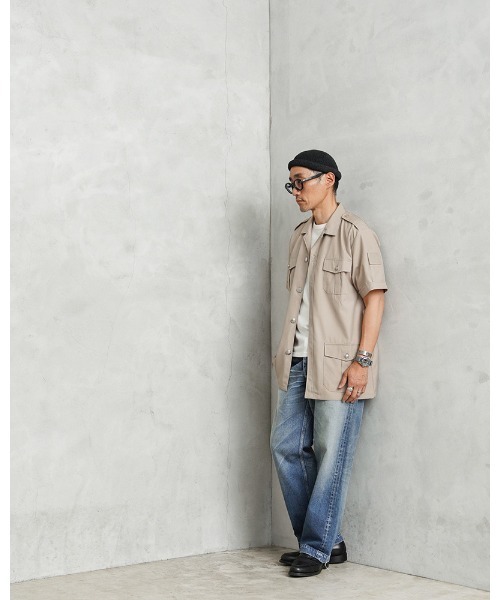 MILITARY(ミリタリー)の「実物 新品 デッドストック フランス軍 外国人部隊 TROPICAL S/S サファリシャツ ベルト付き(シャツ/ブラウス・メンズ・ベージュ系その他・L/S/M/XL/XXL/XXXL)」の8枚目の写真