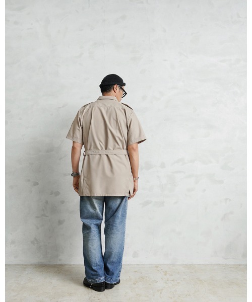 MILITARY(ミリタリー)の「実物 新品 デッドストック フランス軍 外国人部隊 TROPICAL S/S サファリシャツ ベルト付き(シャツ/ブラウス・メンズ・ベージュ系その他・L/S/M/XL/XXL/XXXL)」の9枚目の写真