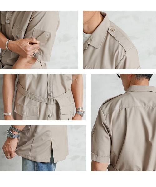 MILITARY(ミリタリー)の「実物 新品 デッドストック フランス軍 外国人部隊 TROPICAL S/S サファリシャツ ベルト付き(シャツ/ブラウス・メンズ・ベージュ系その他・L/S/M/XL/XXL/XXXL)」の15枚目の写真