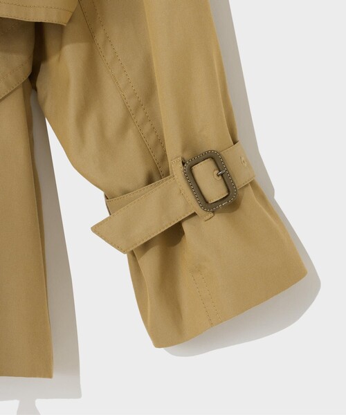 GRACE CLASS（グレースクラス）の「ケープショートトレンチコート（トレンチコート・レディース・ブラック/ベージュ・38/36）」の11枚目の写真