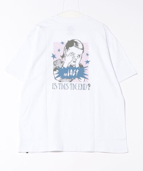 lost(ロスト)の「【限定商品】lost/ロスト 半袖Tシャツ バックプリント L25S-2115(Tシャツ/カットソー・メンズ・オレンジ/ホワイト・M/L/XL)」の4枚目の写真