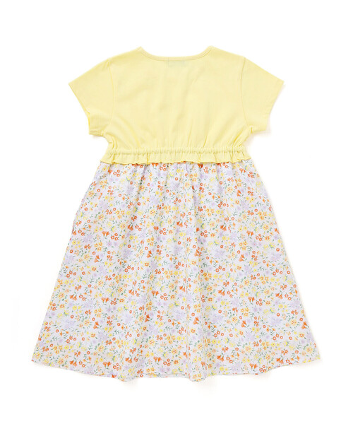 BeBe(ベベ)の「【お揃い】シャンドゥフルールプリントローン天竺切り替えワンピース(80~150cm)(ワンピース・キッズ・ピンク系その他/イエロー系その他・110cm/120cm/130cm/140cm/150cm/100cm)」の13枚目の写真