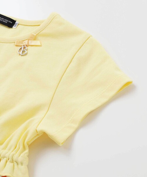 BeBe(ベベ)の「【お揃い】シャンドゥフルールプリントローン天竺切り替えワンピース(80~150cm)(ワンピース・キッズ・ピンク系その他/イエロー系その他・110cm/120cm/130cm/140cm/150cm/100cm)」の10枚目の写真