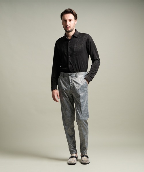 HIDEAWAYS NICOLE(ハイダウェイニコル)の「BIGバーク柄ジャカードシャツ(シャツ/ブラウス・メンズ・ピンク/ブラック/オフホワイト/ブルー・MEDIUM/LARGE/X-LARGE)」の5枚目の写真