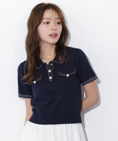 ステッチポロニット（ニット/セーター）｜JILL by JILL STUART