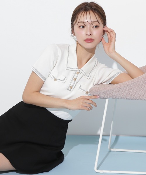ステッチポロニット（ニット/セーター）｜JILL by JILL STUART