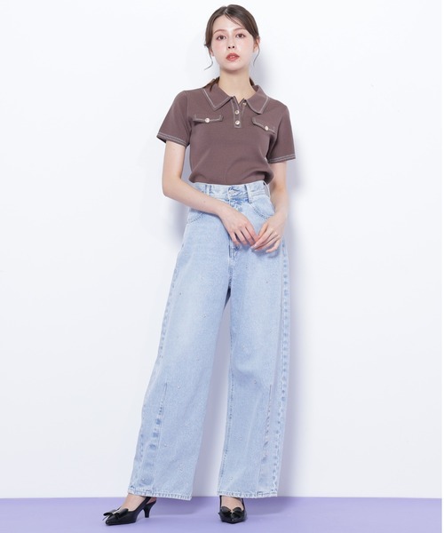 【新品】JILL by JILLSTUART　ステッチポロニット ステッチポロニット | JILL by JILL STUART（ジル バイ ジル