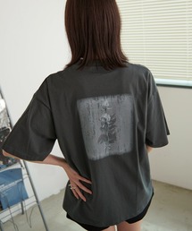 LOUIS CHAVLON（ルイシャブロン）の「『LOUIS CHAVLON/ルイシャブロン』ピグメント風フラワー半袖Tシャツ【Z】（Tシャツ/カットソー）」